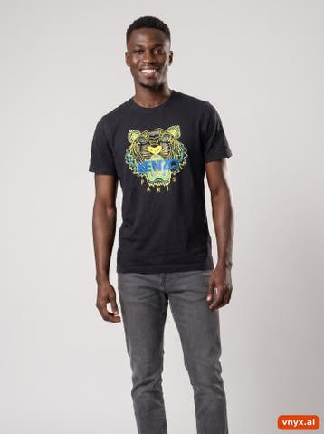 Kenzo T-shirts Heren maat S Zwart Vintage, Ophalen of Verzenden, Nieuw