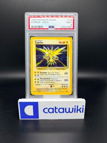 Pokémon - 1 Graded card - Zapdos Holo 16/102 PSA 9 - Base, Nieuw