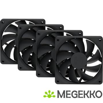Hyte FA12 120mm PWM Fan 4 Pack [PITCH BLACK], Verzenden, Nieuw