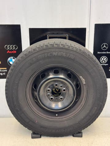 1 stuk org.stalen velg met zomerband Fiat Ducato 2014 5x118, Gebruikt, 16 inch, Banden en Velgen, Personenwagen