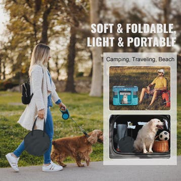 Draagbare Opvouwbare Pet Playpen Tent - Veilig en Waterdicht, Dieren en Toebehoren, Hondenhokken, Verzenden, Nieuw