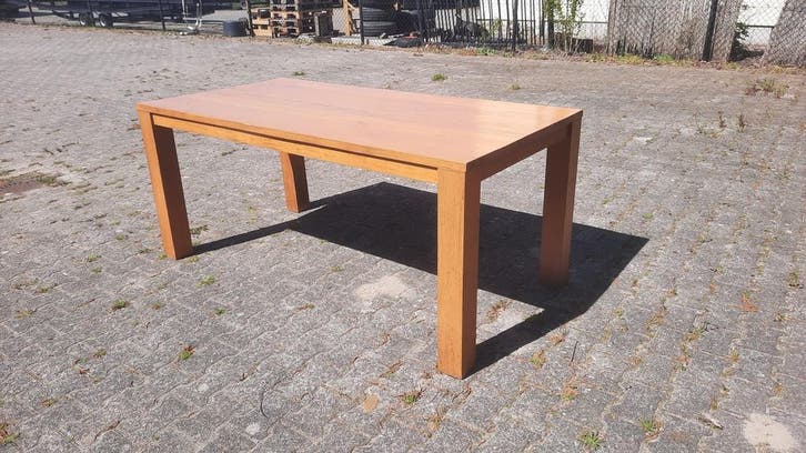 Houten eettafel 180x90 cm – stevig en strak, Huis en Inrichting, Tafels | Eettafels, 50 tot 100 cm, 150 tot 200 cm, Rechthoekig