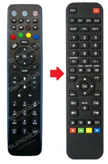 Amino A140 - RC2424602 afstandsbediening, Audio, Tv en Foto, Afstandsbedieningen, Verzenden