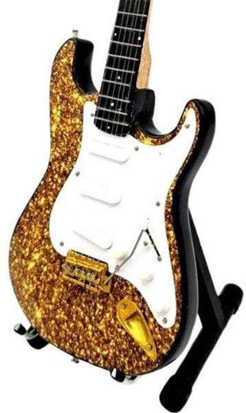 Miniatuur replica Fender Stratocaster gitaar - Eric Clapton, Ophalen of Verzenden, Nieuw, Pop, Beeldje of Miniatuur