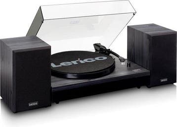 Platenspeler - Bluetooth - Met speakers - Zwart - Lenco - LS, Verzenden, Zo goed als nieuw