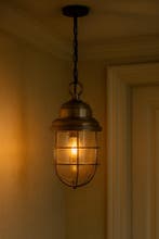 Hanglamp Cornwall Antiek Zilver Binnenverlichting, Verzenden, Nieuw, Overige materialen, Minder dan 50 cm