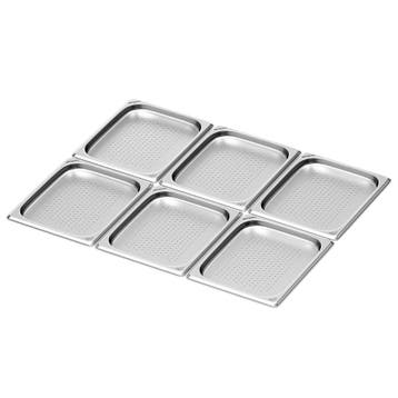 GGM Gastro | (6 stuks) RVS bakjes GN 1/2 - | GBH1220G-6, Verzenden