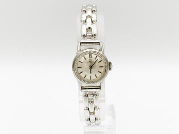 Omega - Omega ladies vintage dress watchcut glass round ss, Nieuw