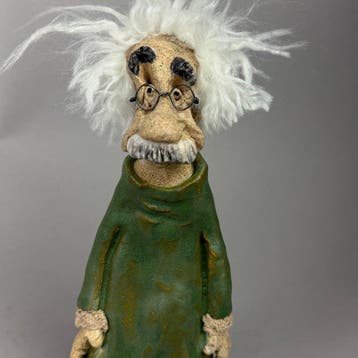 Anna Em - No reserve - Albert Einstein…. hand made, Antiek en Kunst