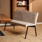 Eetkamerbank Tivoli Bull | 155 cm | Beige, Ophalen of Verzenden, Nieuw