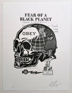 Shepard Fairey (OBEY) (1970) - Skull of a black planet