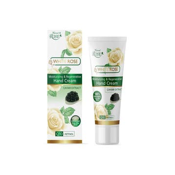 Hand creme voor zijdezachte gevoel met Witte Roos - zwarte, Nieuw