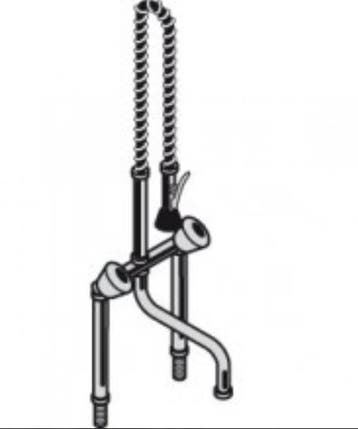 | Hobart | Handdouche / Mengkraan Combinatie | 2 Gats | RVS, Ophalen of Verzenden, Nieuw