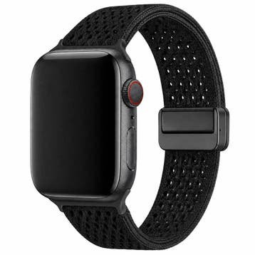 Apple Watch bandje Knit - nylon - zwart - Zwart / 38 · 40 ·, Verzenden, Nieuw