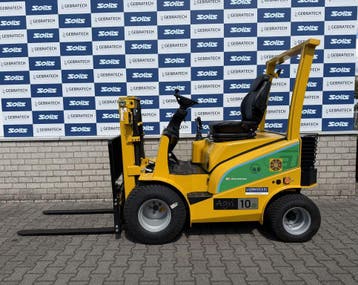 Eurotrac heftruck ruwterrein elektrisch, Ophalen, Graaflaadcombinatie