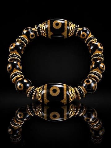 Exclusieve Tibetaanse armband met Dzi tijgertand - Ultieme