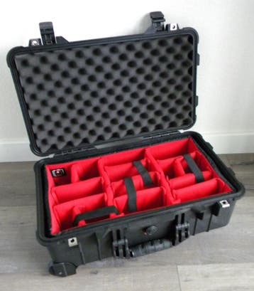 PELI CASE 1510/1560 met RED DIVIDERS, Audio, Tv en Foto, Fotografie | Fototassen, Nieuw, Overige typen