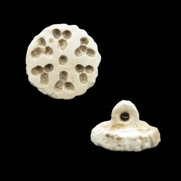 Mesopotamisch kalksteen versierde zegelstempel - 2.5 cm