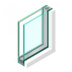 Dubbel glas HR++ 33.2 - sp - #33.2, Doe-het-zelf en Verbouw, Glas en Ramen, Ophalen of Verzenden, Nieuw