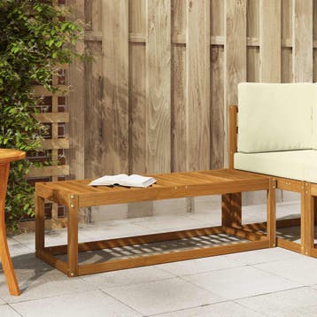 vidaXL Buitenstoolbank Massief Acaciahout Naturel 115 x 43 x, Verzenden, Nieuw