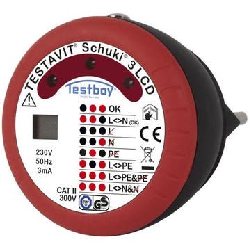 Testboy Testavit Schuki 3 LCD Stekkerdoostester, Ophalen of Verzenden, Nieuw