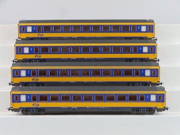 Piko H0 - Uit set 59016 - Modeltrein personenwagen (4) - 4x, Nieuw
