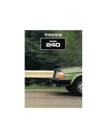1981 VOLVO 240 SERIE BROCHURE NEDERLANDS, Nieuw, Volvo, Author
