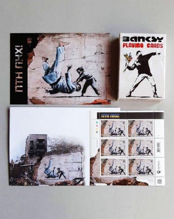 Banksy (1974) -  ! FCK PTN! - Full Set Postage Stamps, Verzamelen, Gelopen
