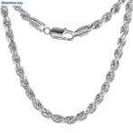 Zilveren rope ketting 60 cm 5 mm breed, Verzenden, Nieuw, Zilver