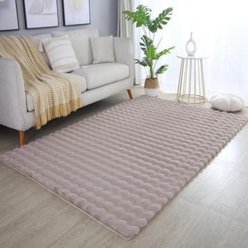 Zacht Hoogpolig Vloerkleed | Ambiance | Beige | 80x250 cm, Verzenden, Nieuw