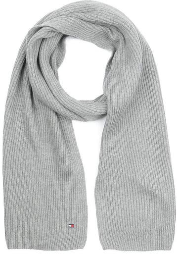 Tommy Hilfiger Rib Sjaal Grijs maat one size Heren, Verzenden, Nieuw, Tommy Hilfiger