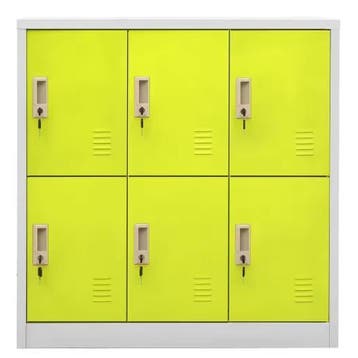 Moderne Metalen Locker Kast met 6 Afsluitbare Vakken, Verzenden, Nieuw