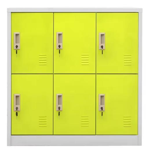 Moderne Metalen Locker Kast met 6 Afsluitbare Vakken, Huis en Inrichting, Kasten | Overige, Nieuw, Verzenden