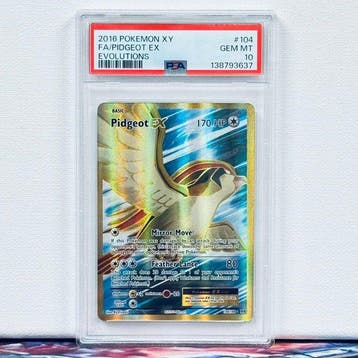 Pokémon Graded card - FA/PIDGEOT EX #104 - Pokémon - PSA 10, Nieuw