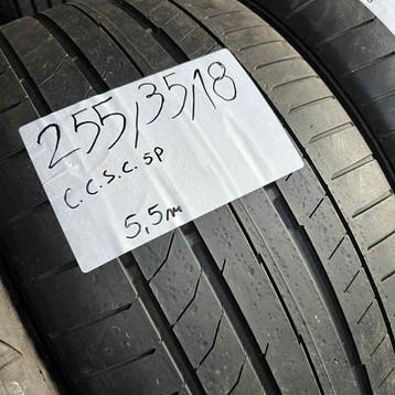 2 x Continental 255-35-18 Zomerbanden 5,5mm, 18 inch, Gebruikt, 255 mm, Ophalen of Verzenden