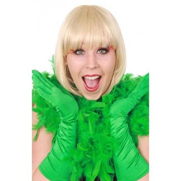 Groene verkleed veren boa 180 cm - Boa's, Ophalen of Verzenden, Nieuw