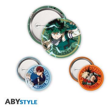 My Hero Academia Midoriya, Bakugo & Todoroki Badge Pack (x3), Ophalen of Verzenden, Nieuw
