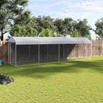 vidaXL Hondenkennel voor buiten met dak 760x190x225 m, Dieren en Toebehoren, Verzenden, Nieuw