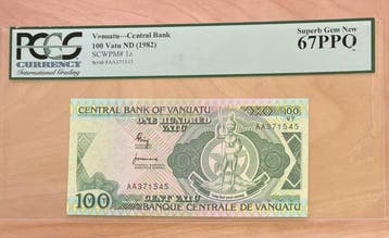 Vanuatu. - 100 Vatu - ND (1982) - Pick 1a (Zonder, Postzegels en Munten