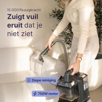 Vlekkenreiniger - Krachtige Tapijtreiniger - 4 Opzetstukken, Verzenden, Zo goed als nieuw