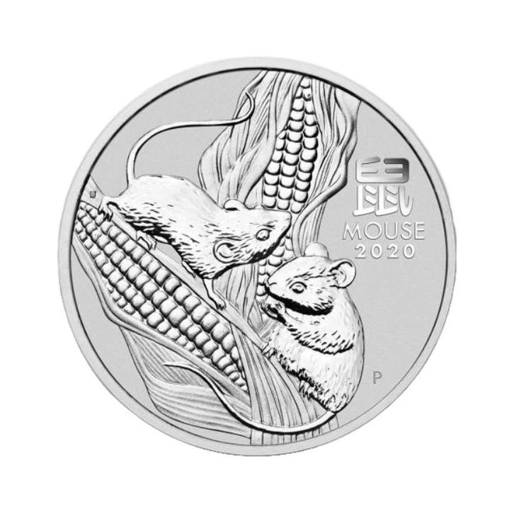 Zilveren Lunar munt 1/2 troy ounce, Postzegels en Munten, Edelmetalen en Baren, Verzenden