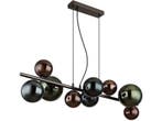 Globo RIHA - hanglamp - grote eettafellamp - multicolor glas, Huis en Inrichting, Lampen | Hanglampen, Verzenden, Nieuw