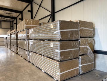 Grote partij Steenwol Wandpaneel 80mm | ral 9002 gelegenheid, Ophalen, Nieuw, Overige materialen, 50 tot 100 mm