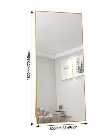 Staande Spiegel 180×80 cm – Vrijstaand en Kantelbaar Ontwerp, Huis en Inrichting, Verzenden, Nieuw