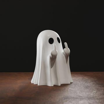 Grappig Spookje met Middelvinger - Schattige Halloween Decor, Verzenden, Nieuw