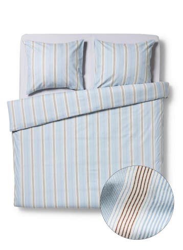HEMA Dekbedovertrek 200x200/220cm flanel strepen blauw, Huis en Inrichting, Verzenden, Nieuw, Blauw
