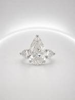 Ring - 14 karaat Witgoud - 5.00ct. tw. Diamant (Lab-grown) -, Nieuw