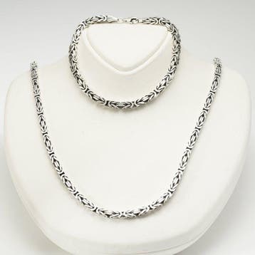 Zonder minimumprijs - 2-delige sieradenset Zilver - Ketting