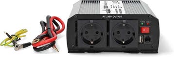 Nedis Auto Omvormer 1000W – 24V / 230V – 2x Stopcontact, Ophalen of Verzenden, Zo goed als nieuw