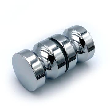 Douchedeurknop 702 rond 30mm - Chroom, Ophalen of Verzenden, Nieuw